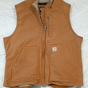 Carhartt Men's Tan Hooded Vest